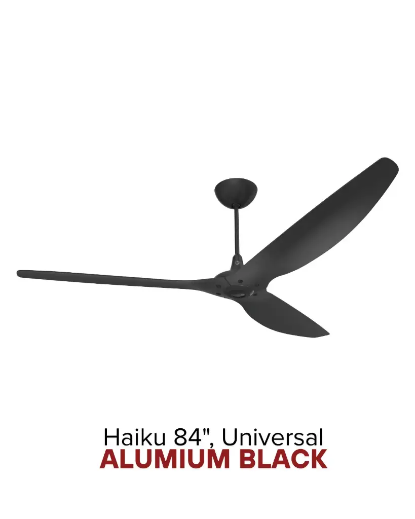 Haiku Ø84" Black Aluminium |