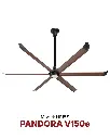 Quạt trần HVLS Pandora V150e Woodgrain Ø 3.0m