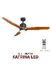 Quạt trần KATRINA LED Dark Walnut
